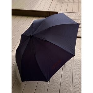 Vintage Yves St Laurent Opium for Men Push Button Umbrella with Wooden J Handle